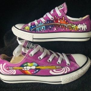 Brand New Hand Painted Converse Low Tops